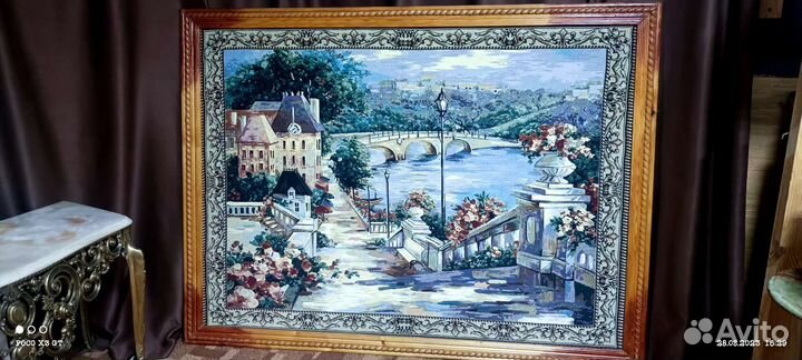 Картина в раме гобелен