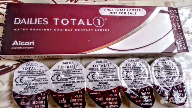 Контактные мягкие однодневные линзы