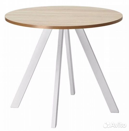 Стол монтен 90 нераздвижной Дуб Сонома / Белый