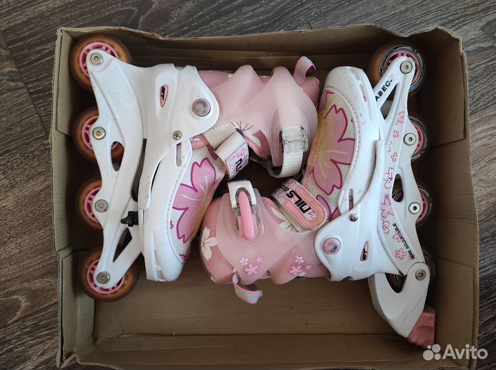 Роликовые коньки детские с защитой