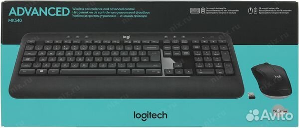 Комплект (клавиатура+мышь) беспроводной Logitech M