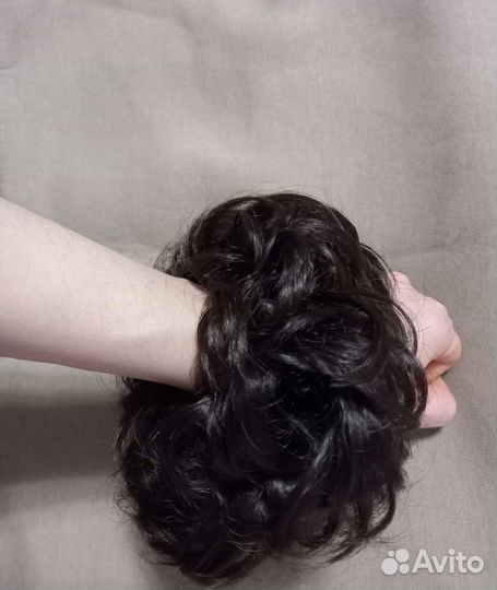 Хвост шиньон на резинке