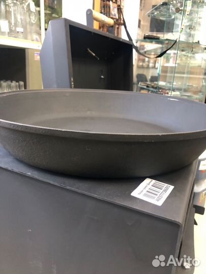 Сковорода чугунная жаровня 460х70мм