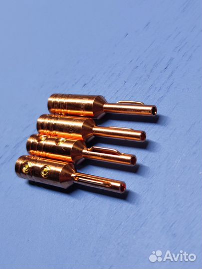 Аудио разъёмы бананы Monosaudio Hi-End