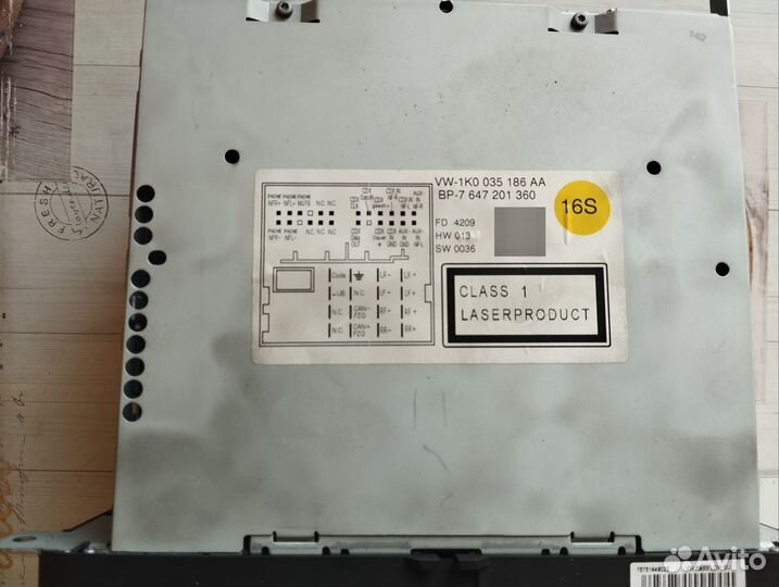 Штатная магнитола volkswagen passat В6, Оригинал