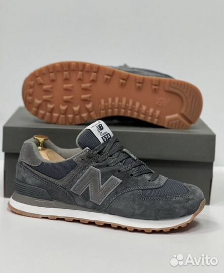 New Balance 574 41-46 мужские серые