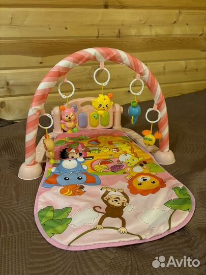 Музыкальный развивающий коврик с пианино