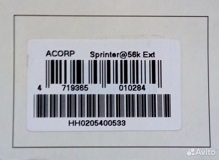 Модем Acorp Sprinter56k Ext