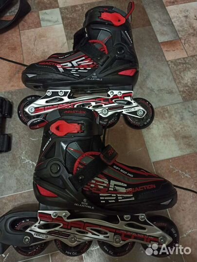 Роликовые коньки детские с комплектом защиты