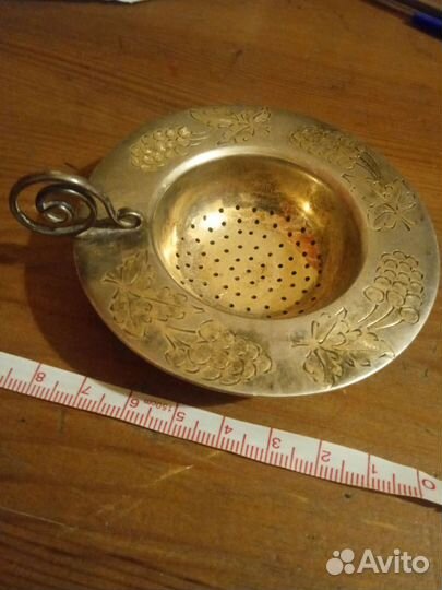 Ситечко серебро винтаж СССР