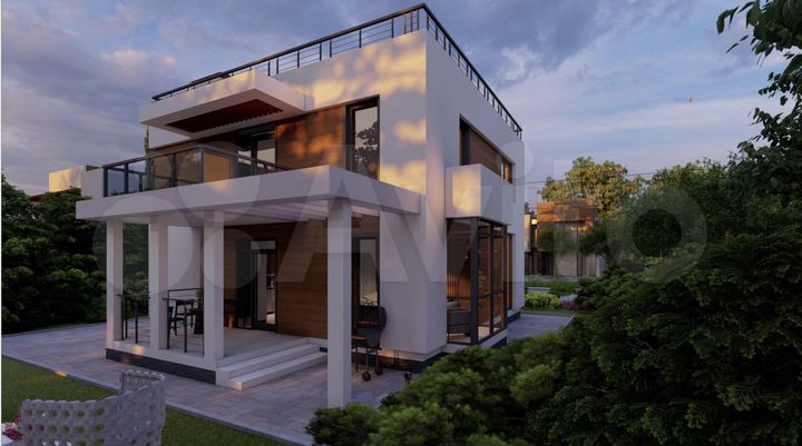 Коттедж 154 м² на участке 4 сот.