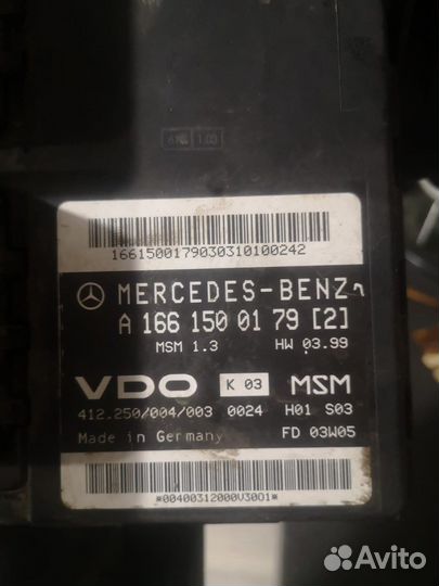 Блок управл двигателем (эбу) мерседес w168