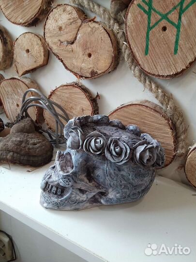 Гипсовый череп