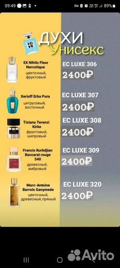 Духи женские/ мужские/ унисекс Империо