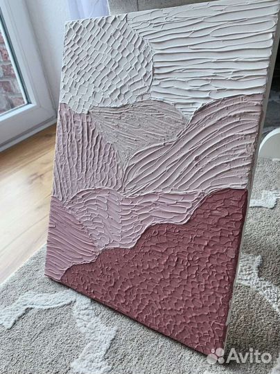 Картина маслом Матовые румяна Текстурная живопись