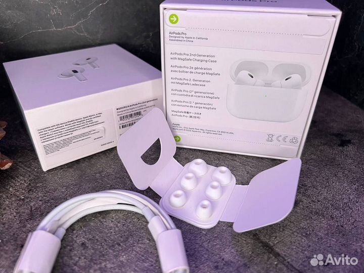 Apple наушники AirPods Pro 2 / AirPods Pro / чехол