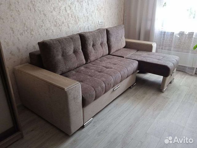 Диван-трансформер в шенилле (прямой/угловой) , ширина 230, глубина 100 ...