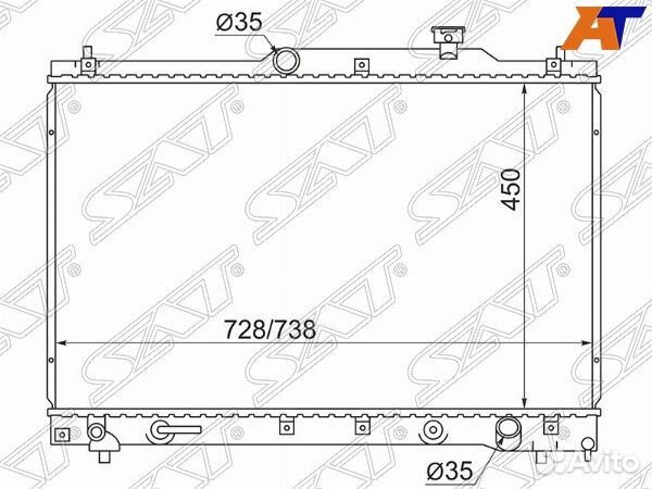 Радиатор toyota estima emina