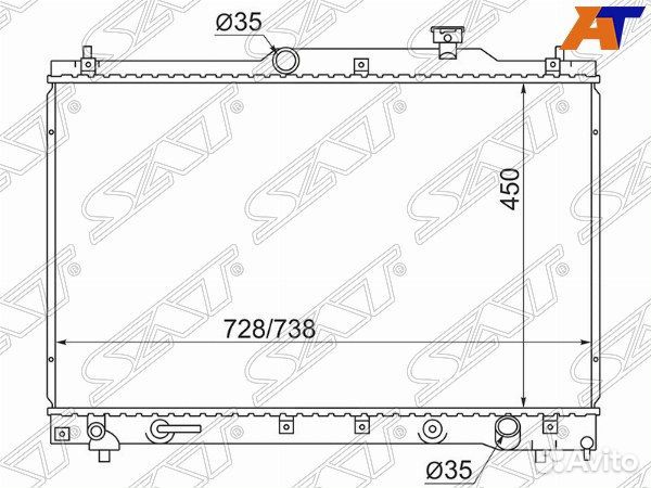 Радиатор toyota estima emina