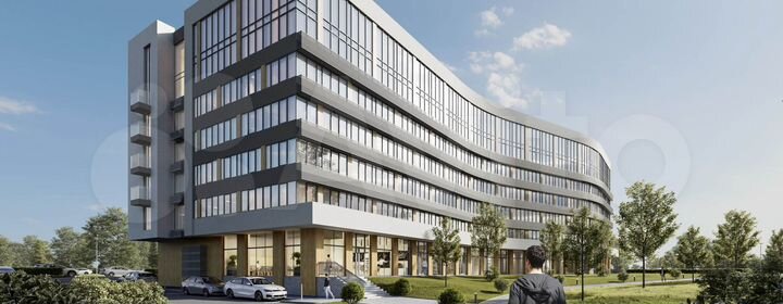 1-к. апартаменты, 62,2 м², 2/6 эт.