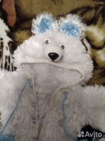 Комбинезон вязанный мишка (ручная работа)