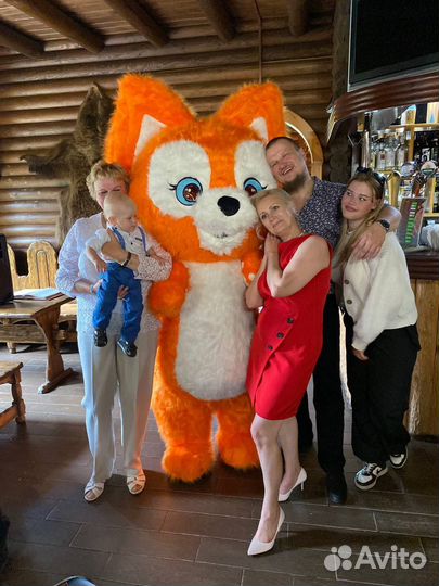 Ростовой костюм лисенок двухметровый