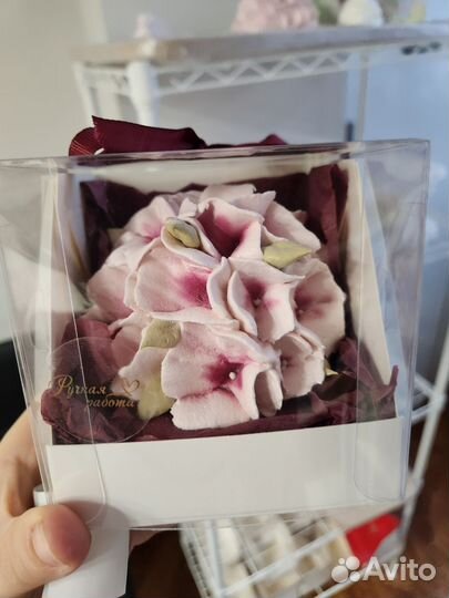 Зефирные цветы в коробочах