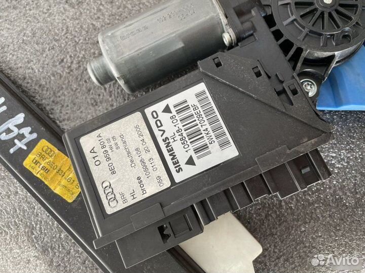 Стеклоподъемник задний левый Audi A4 B7 2.0