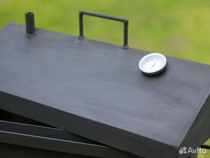 Коптильня горячего копчения с термометром