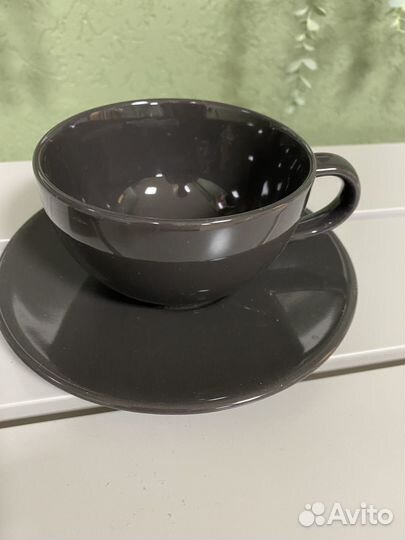 Чашка с блюдцем IKEA