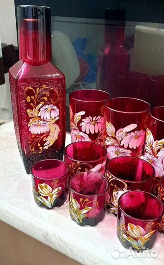 Набор графин стаканы штофы рюмки