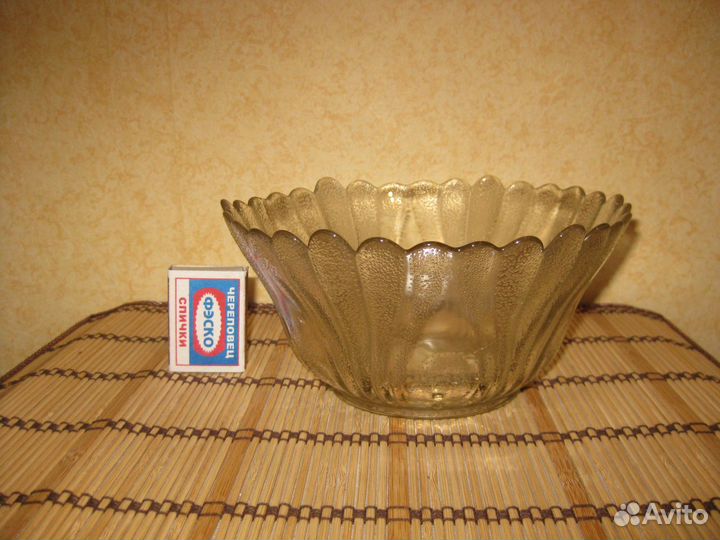 Селедочница салатник СССР хрусталь