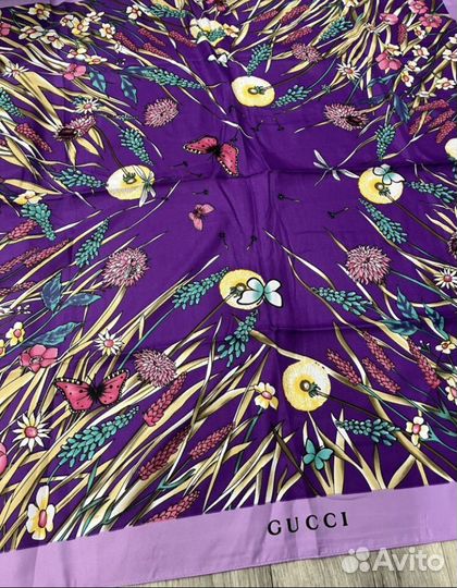 Шелковый платок gucci разные цвета