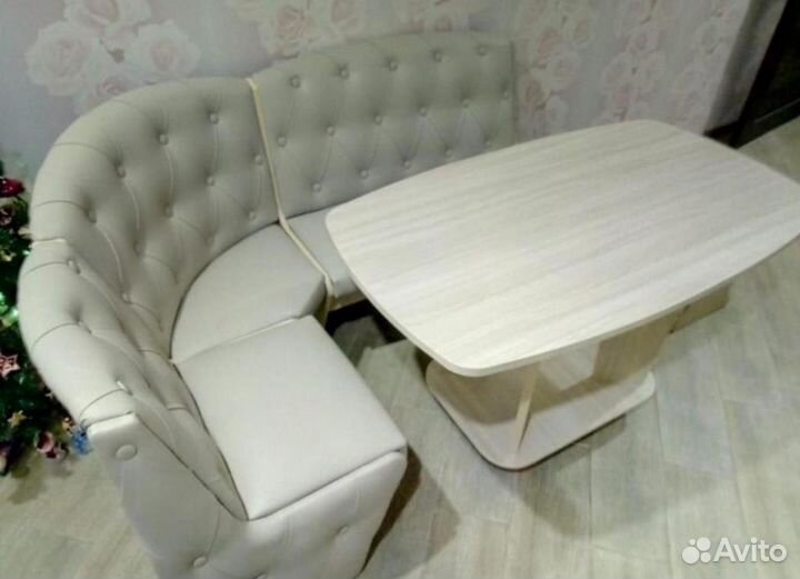 Кухонный уголок Консул Премиум шимо светлый/светл