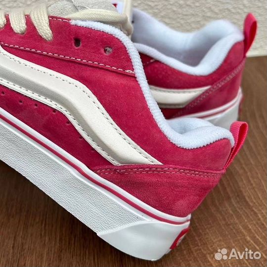 Кеды Vans Knu Skool Retro Pink True White