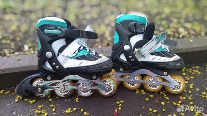 Роликовые коньки детские раздвижные размер 30-33
