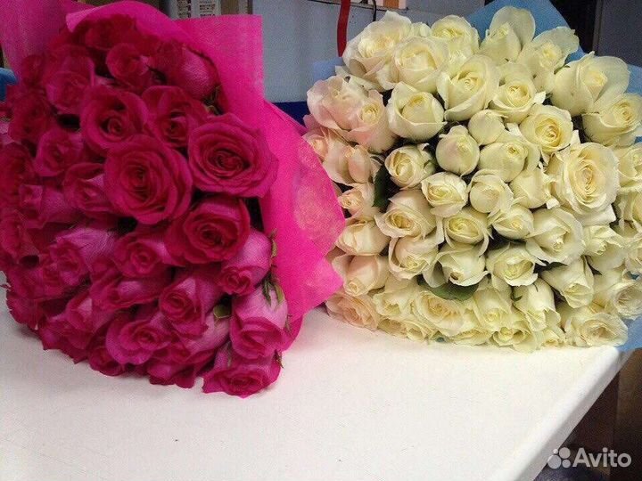 Цветы розы букет