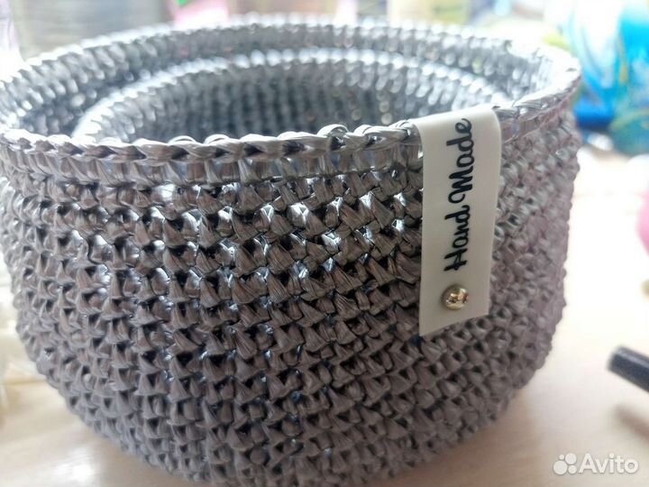 Корзинки вязаные