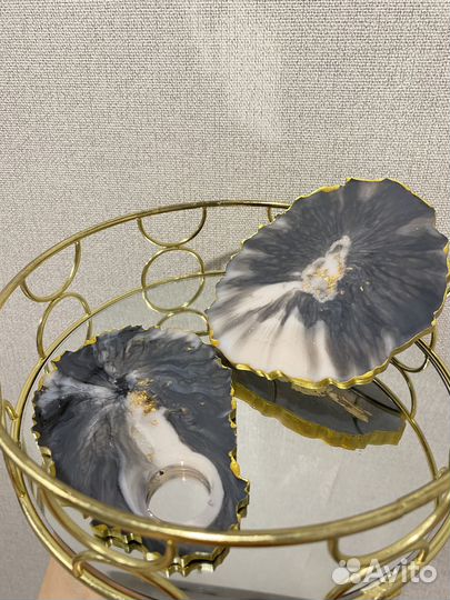 Палитра для визажиста из эпоксидной смолы