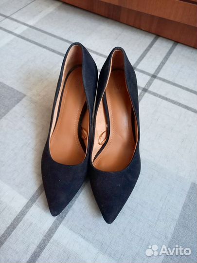 Туфли натуральная замша,размер 37