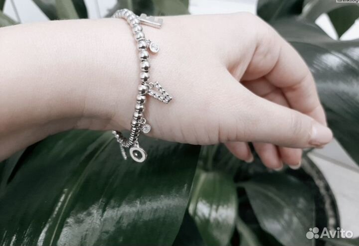 Браслет из серебра с фианитами, 94050556 Sokolov