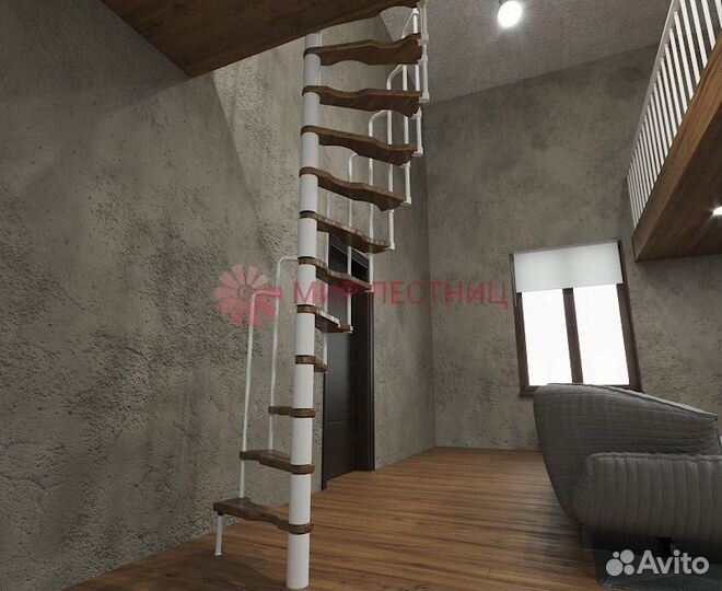 Винтовая лестница SMART White 1400*700