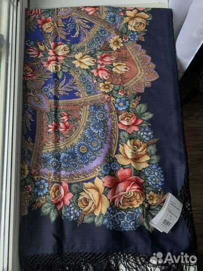 Шаль павловопосадская Июньское утро