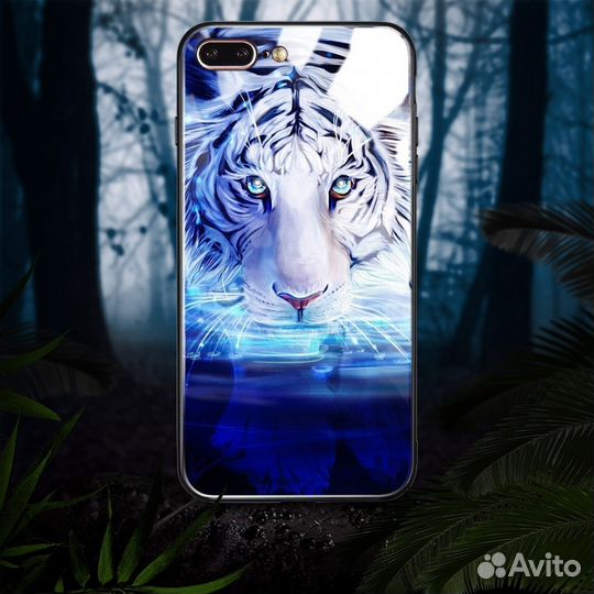 Чехол Xiaomi Redmi 4x Силикон Белый тигр