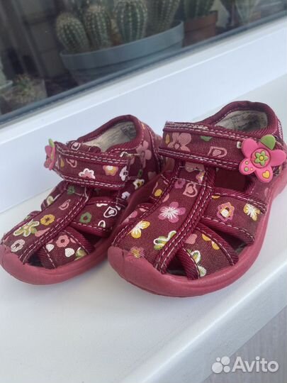Сандали текстильные для девочки 21 раз
