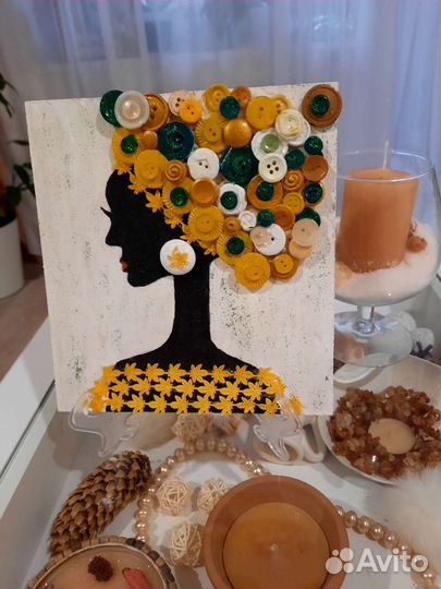 Панно негритянка