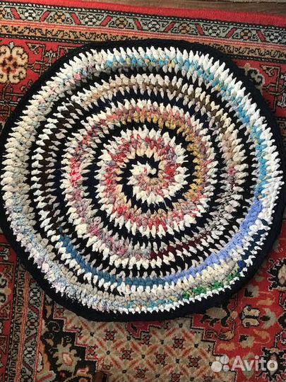 Коврики круглые плетеные