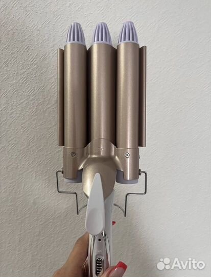 Профессиональная Плойка для волос тройная волна