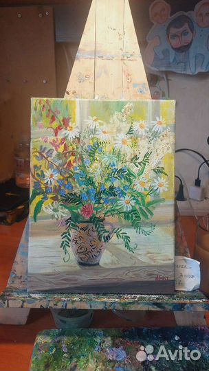 Картина маслом букет