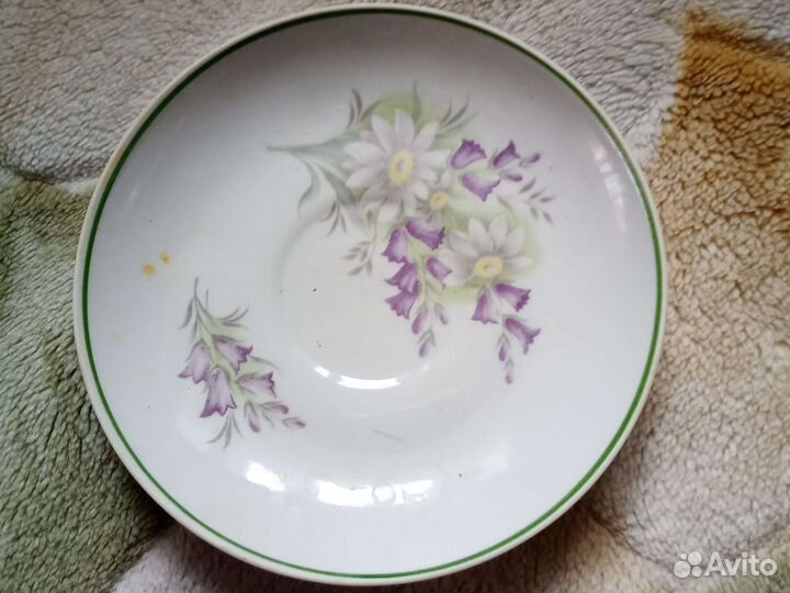 Чайный сервиз-5чашек и блюдец.новый